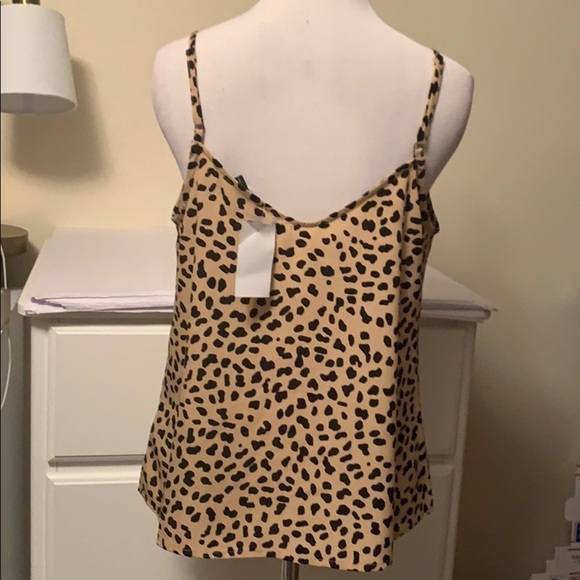 Sanctuary tan and black cheetah cami w buttons, M - Picture 7 of 11